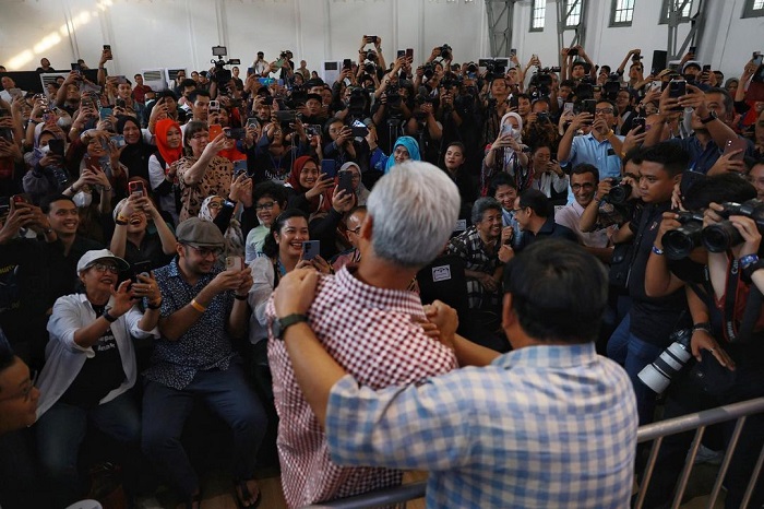 Menteri Pertahanan Prabowo Subianto bersama Gubernur Jawa Tengah Ganjar Pranowo. (Instagram.com/@prabowo)