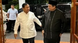 Ketua Umum Partai Gerindra Prabowo Subianto bersama Ketua Umum Partai Golkar Airlangga Hartarto. (Instagram.com/@airlanggahartarto_official)