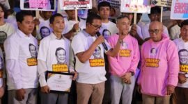 Relawan Pergerakan Warga Indonesia Raya (PERWIRA) secara resmi mendeklarasikan diri mendukung Prabowo Subianto untuk menjadi Presiden RI 2024. (Dok. Tim Media Prabowo) 
