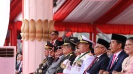 Acara perayaan HUT ke-78 TNI di Silang Monas, Jakarta Pusat, Kamis, 5 Oktober 2023. (Dok. Tim Media Prabowo Subianto)
