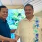 Ketua Umum Partai Gerindra Prabowo Subianto dan  Ketua Umum Partai Golkar Airlangga Hartarto . (Facbook.com/@Airlangga Hartarto )
