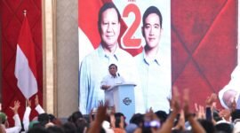 Calon Presiden Prabowo Subianto saat menghadiri konsolidasi dan deklarasi dari Konfederasi Serikat Pekerja Nusantara (KSPN) yang digelar di Bandung, Minggu, 14 Januari 2024. (Dok. TKN Prabowo Gibran)