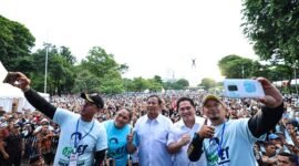 Acara deklarasi dukungan untuk Prabowo-Gibran di Lapangan Banteng, Pasar Baru, Jakarta. (Dok. TKN Prabowo Gibran)

