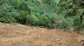 Tanah longsor di Kabupaten Luwu, Sulawesi Selatan. (Dok. BNPB)

