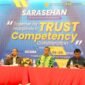 Gathering dan Sarasehan LSP Talenta Wirausaha Nusantara untuk Penguatan Kewirausahaan dan UKM di Indonesia, yang di hadiri oleh Martshudy Khahar, S.E., Deputi Bidang Usaha Mikro Kementrian Koperasi dan UMKM RI, dan NS. Aji Martono, Komisioner Badan Nasional Sertifikasi Profesi (BNSP) di Grya Persada Hotel, Kaliurang - Jogjakarta (9/3/24). (Doc.Ist)