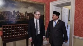 Presiden RI Prabowo Subianto bertemu Perdana Menteri (PM) Inggris Keir Starmer di 10 Downing Street, London, Kamis (21/11/2024). (Dok. Tim Media Prabowo)