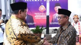 Presiden RI Prabowo Subianto menghadiri Pembukaan Sidang Tanwir dan Resepsi Milad Muhammadiyah ke-112. (Facebook.com @Persyarikatan Muhammadiyah Pulangpisau)

