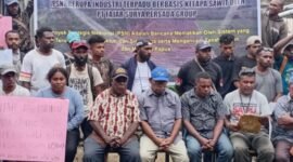 Masyarakat Adat Moi menolak proyek sawit PT Fajar Surya Persada di Papua Barat Daya, menyoroti dampak lingkungan dan pelanggaran hak adat. (Dok. Dullah).